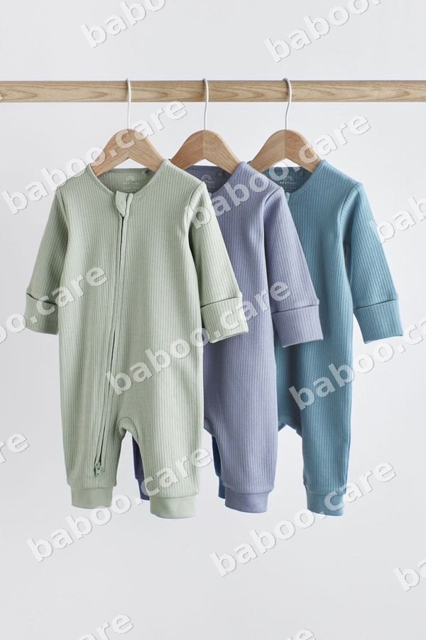 Next Next Baby Sleepsuits (3-pack) — baby & kids product