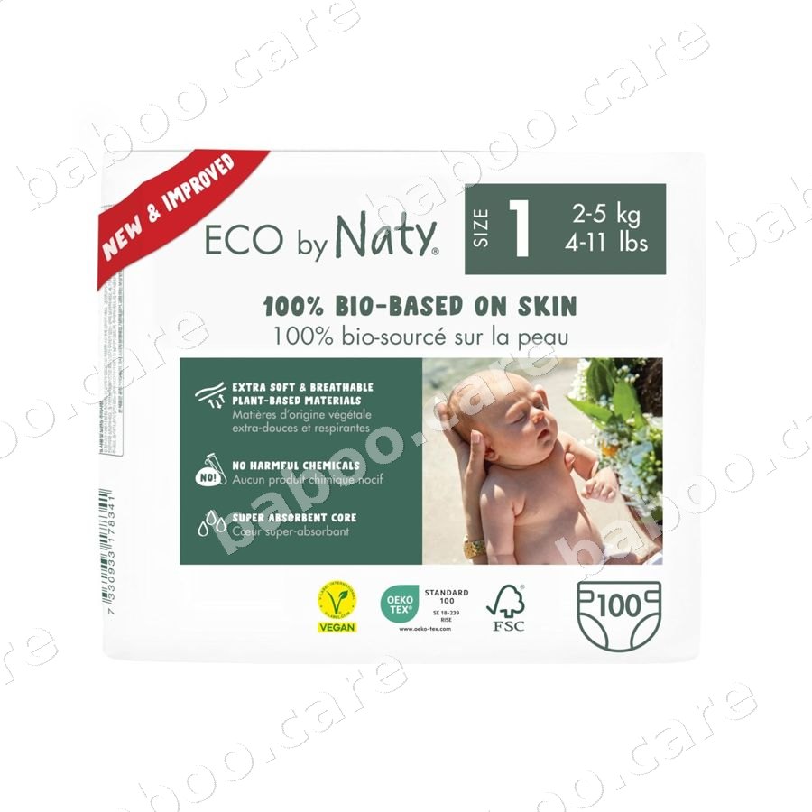 Eco by Naty Eco by Naty Eco Nappies Size 3 (4-9 kg), 100 pcs — baby & kids product