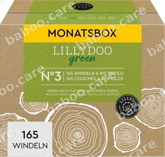 Lillydoo Lillydoo Green Nappies Size 3 (6-10 kg), 165 pcs — baby & kids product