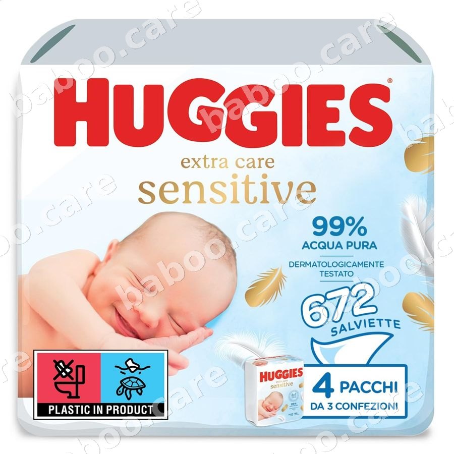 Huggies Huggies Pure Extra Care Baby Wipes (12x56, 672 pcs) — baby & kids product